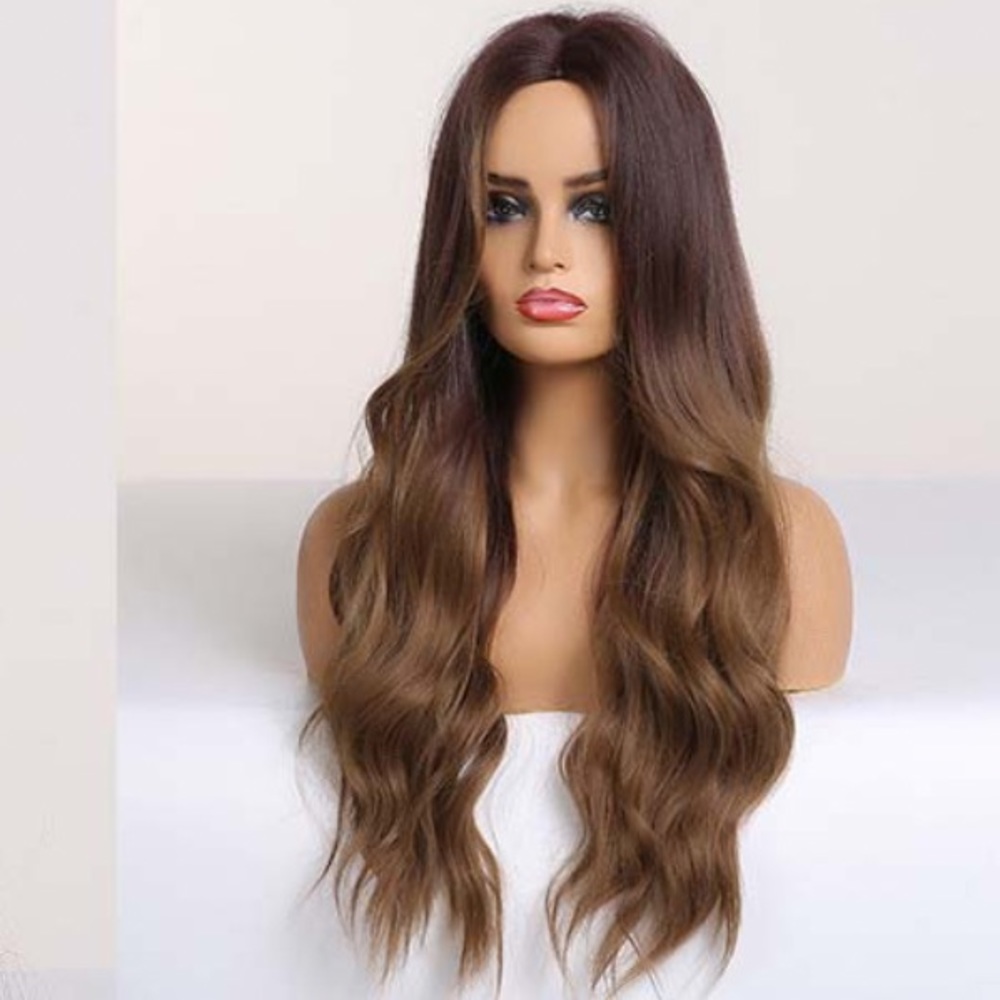 Long Subtle Soft Brown Ombre wig